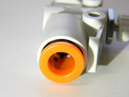 SMC Pneumatics Flow and Speed Control Valve 5/16" Tube OD x 1/4" Body