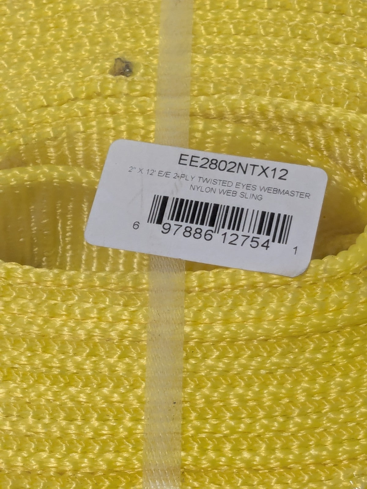 Lift-All Twisted Eye &amp; Eye, Type 4 Web Sling: 12' Long, 2" Wide EE