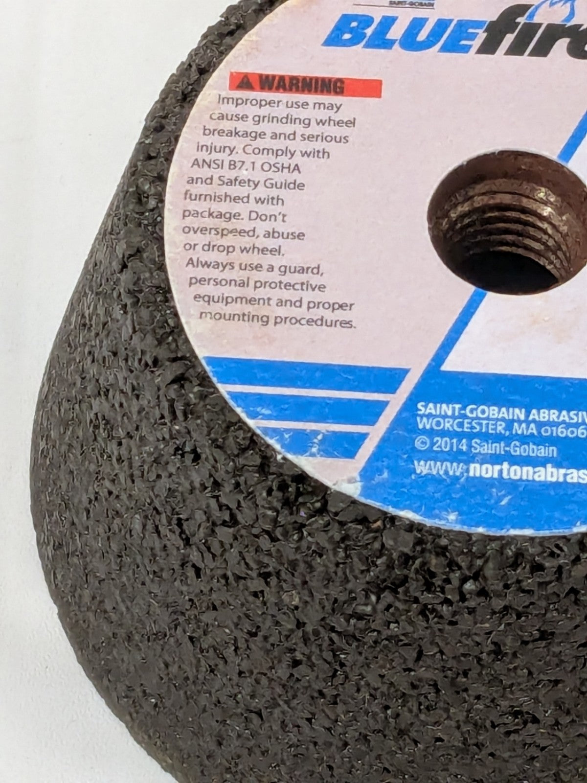 NORTON Tool & Cutting Grinding Wheel: 4" Dia, 16 Grit, Q Hardness 66253198583