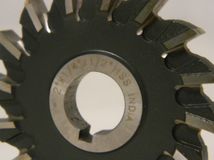 Interstate Straight Tooth Side Milling Cutter 2" Dia x 1/4" Width Qty