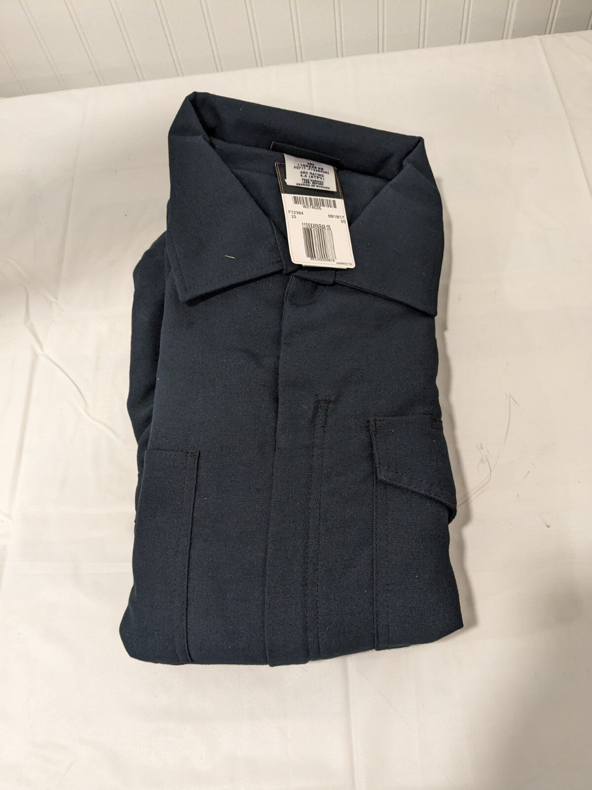 WORKRITE Navy Blue Coveralls Flame-Resistant 110NX45NB48 0S