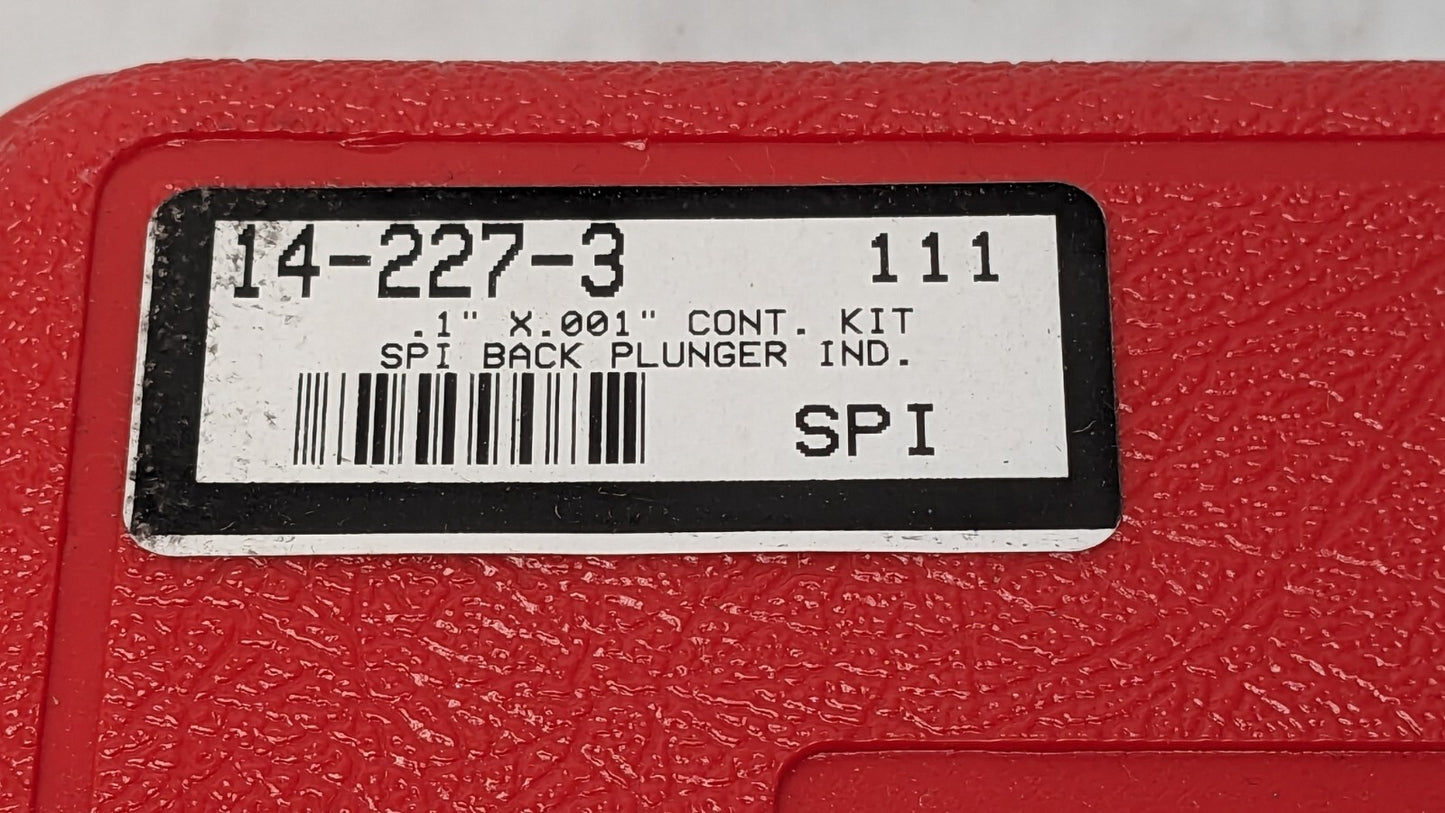 SPI Dial Indicator &amp; Base Kit w/Cert 0-100 Dial 14-227-3