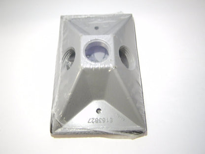 Crouse-Hinds Box Covers 3 Outlet 1/2" Hub Weatherproof Qty. 8  TP7320