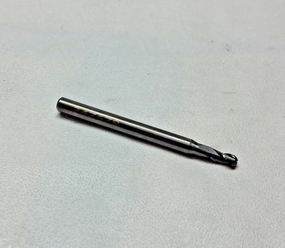 Data Flute Carbide Ball Nose End Mill 3/32 Cutting Dia 3/16" QTY 3 BNST30093
