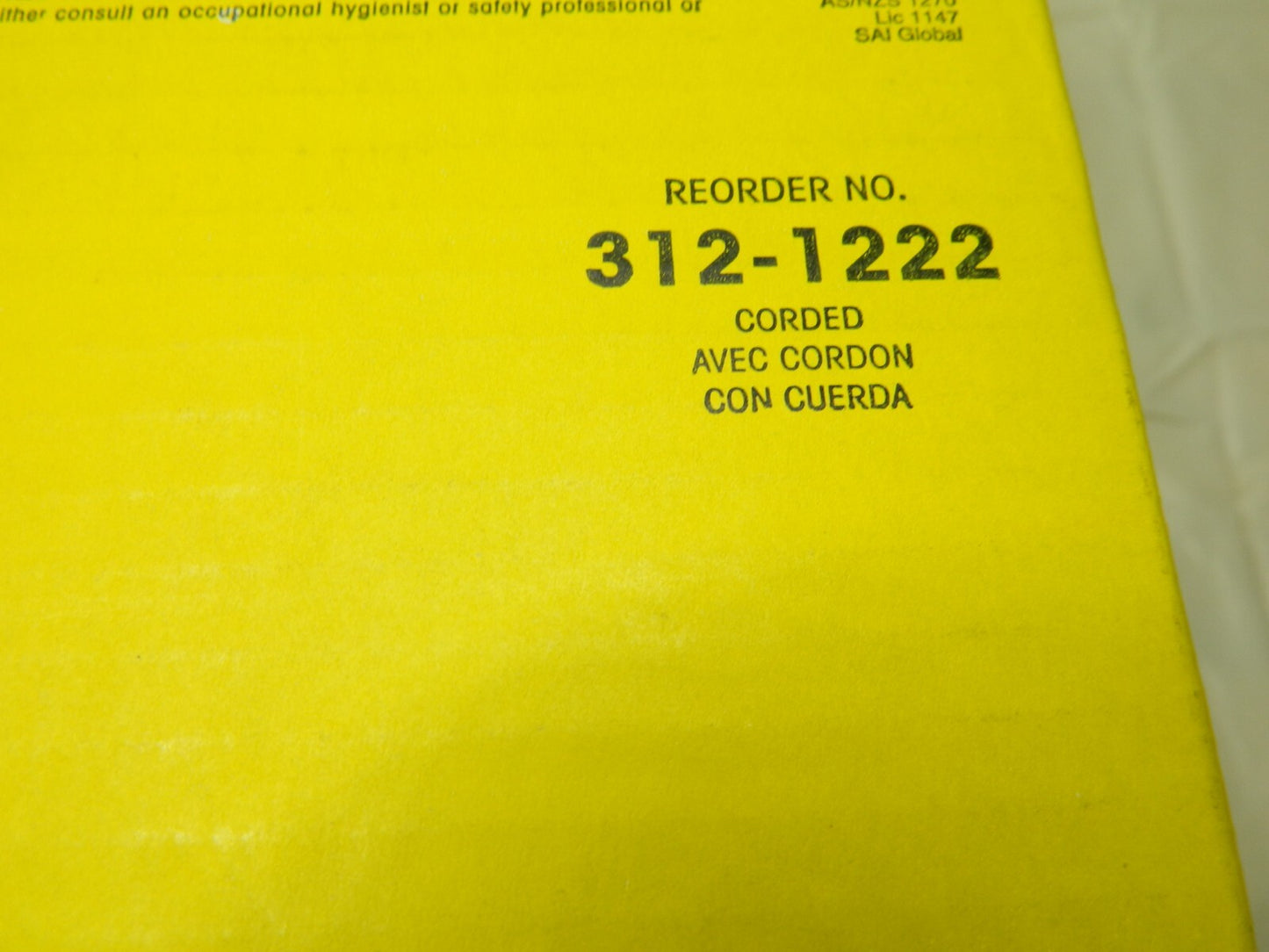 3M Earplug: 28dB, Foam, Bell, Roll Down, Corded Approx. 200 Pairs 7000127211