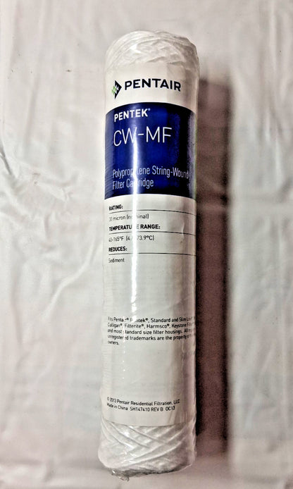 Pentek Polypropylene Micron Water Filters String Wound 30 9.75x2.38" QTY12