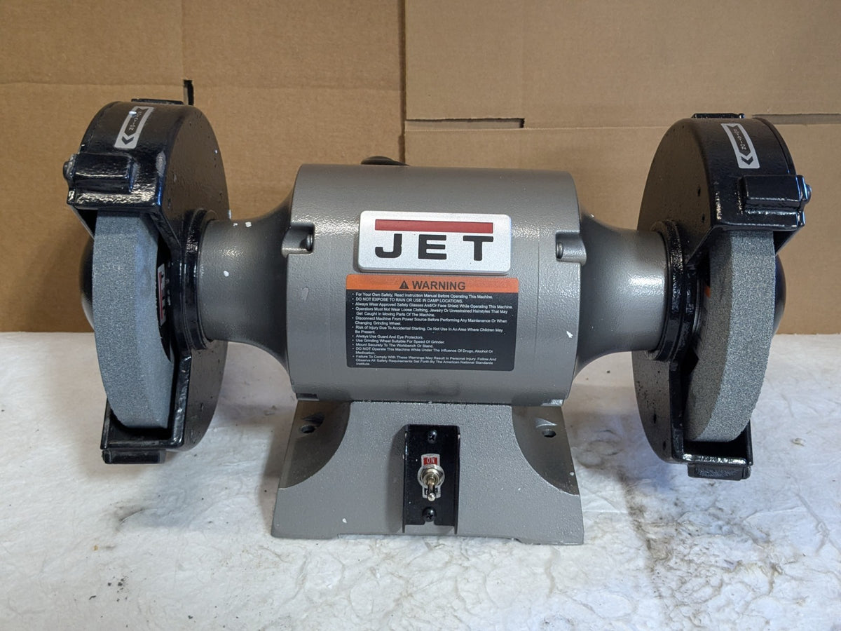 Jet Shop Bench Grinder 8" Wheel Diameter 3450 RPM 1/2 HP 115v 8 Amp 577102