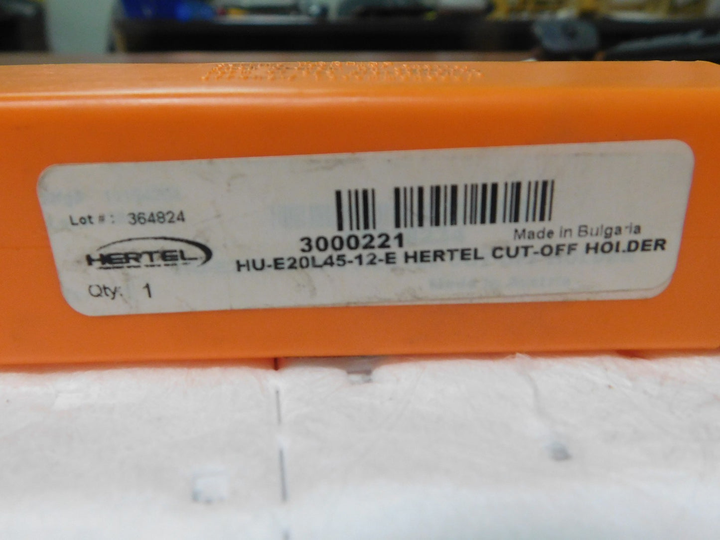 Hertel Indexible Cutoff Toolholder 21mm Max DOC 25mm Shank Dia RH 5L 2000477