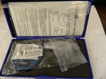 FOWLER Mechanical Outside Micrometer: 1 Range, 0.0001 Graduation 52-240-001-1