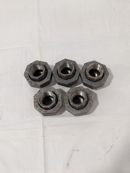 Ward Black Union: 3/4", Threaded Malleable Iron, Class 150, 5 PACK 13392