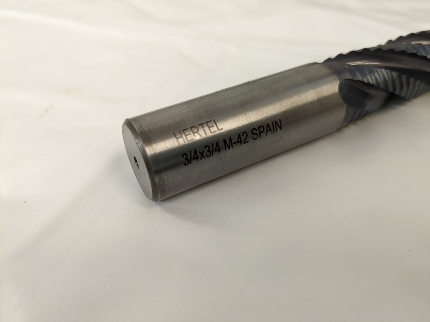HERTEL Roughing End Mill: 3/4 Dia, 4 Flutes, Single End, Cobalt 75987685