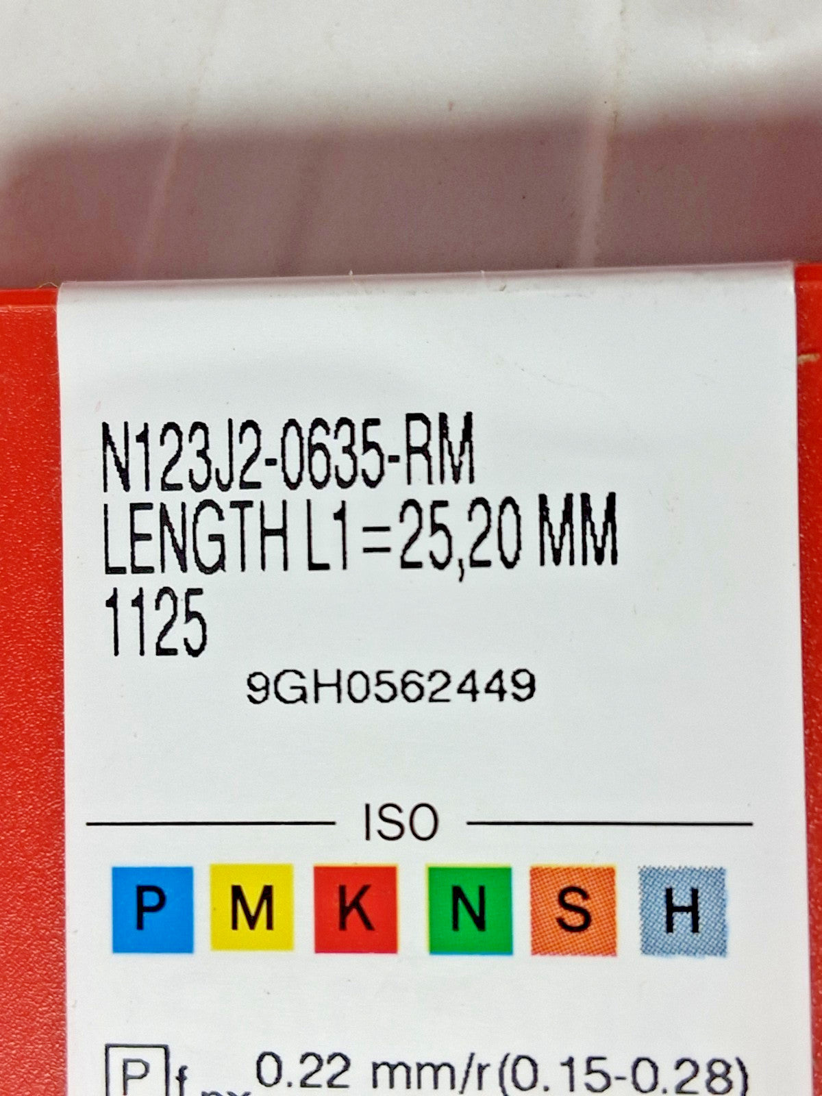 Sandvik Carbide Coromant Grooving Inserts 10PK N123J2-0635-RM 1125 5736805