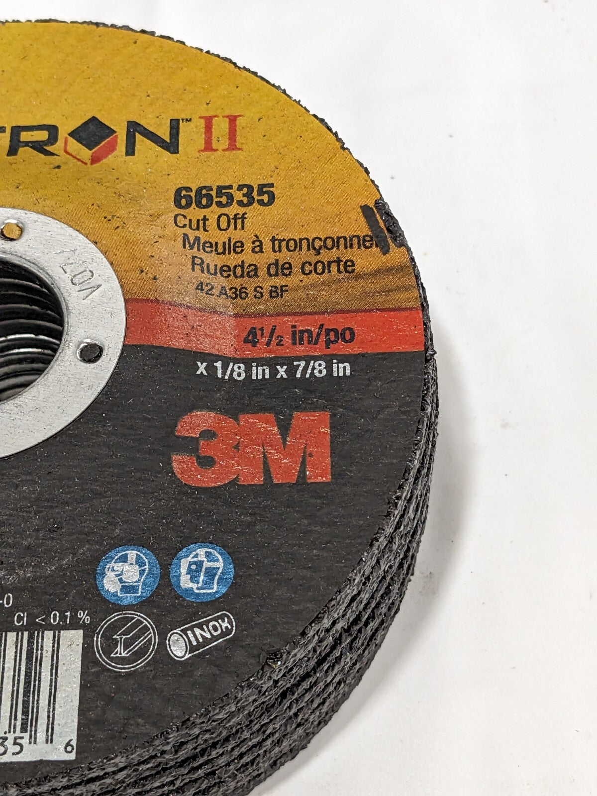 3M Depressed Center Wheel: Type 27, 4-1/2" Dia, Ceramic Qty 12 7100231331