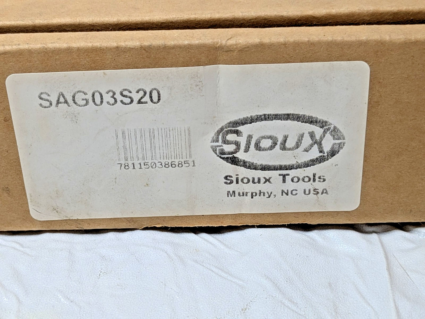 Sioux Tools Angle Air Die Grinder 1/4" Collet 20000 RPM SAG03S20