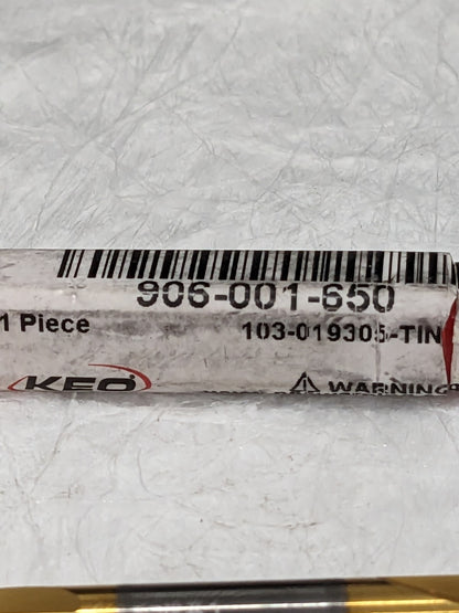 Keo Combo Drill & Countersink: #3, 1/4" Body Dia, Solid Carbide 19305-TIN