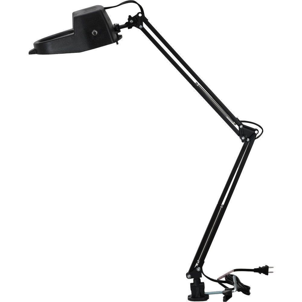 WorkSmart Task Light: Incandescent, 40" Reach, Swing Arm, Clamp-On 68989482
