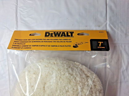 DeWALT 7" Dia Cotton Blend Buffing & Backing Pad DW4985CL