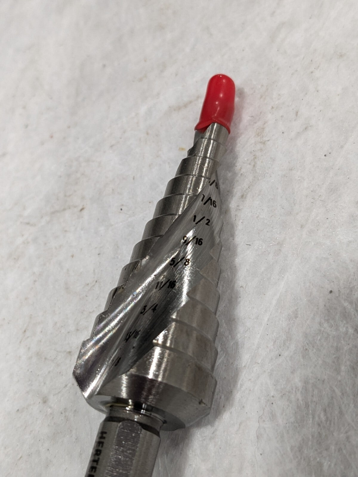 HERTEL Step Drill Bit: 3/8" Shank Dia, High Speed Steel, 12 Sizes 43274745