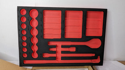 Proto Foam Insert Tool Organizer for Use W/J54126 Black/Red 11"L X 16"W J54126K