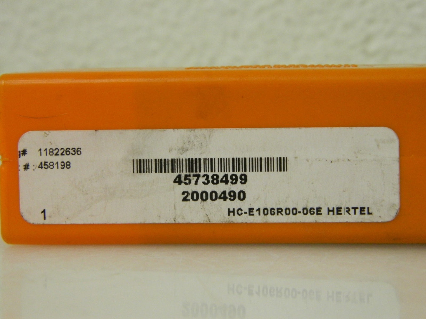 Hertel 0.27" Max Depth, Right Hand Indexable Cutoff Toolholder 45738499