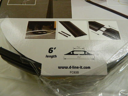 D-LINE PVC Floor Cable and Wiring Cover: Polyvinylchloride, 1 Channel US/FC83B
