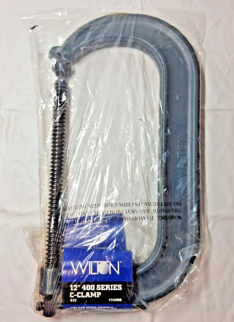 Wilton Forged Steel C-Clamp 12-1/4"MO 6-5/16"TD 9,300 lb LC 14298