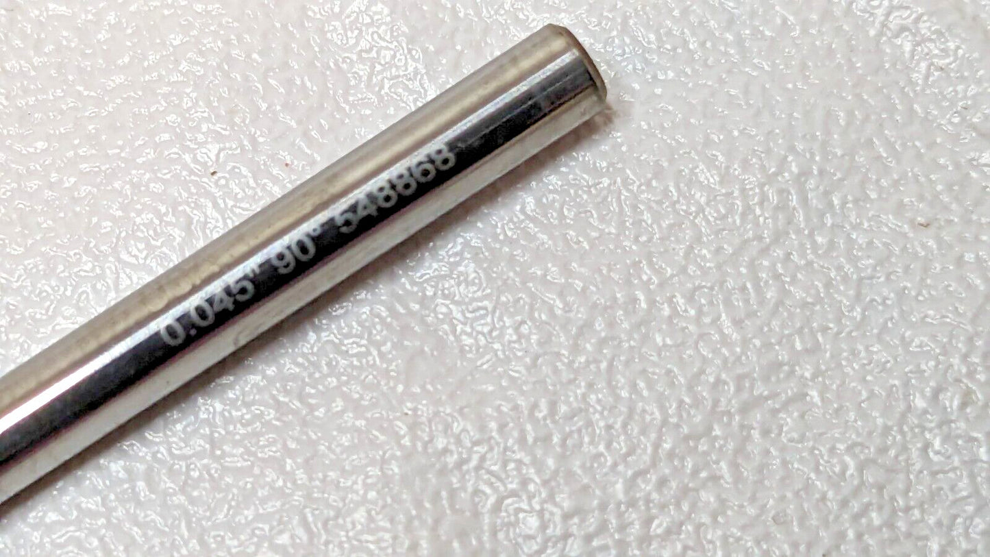 Microcut Carbide Spotting Drills 0.45" Dia X 0.105"LOC 90D 2FL AlTin QTY 2 24045