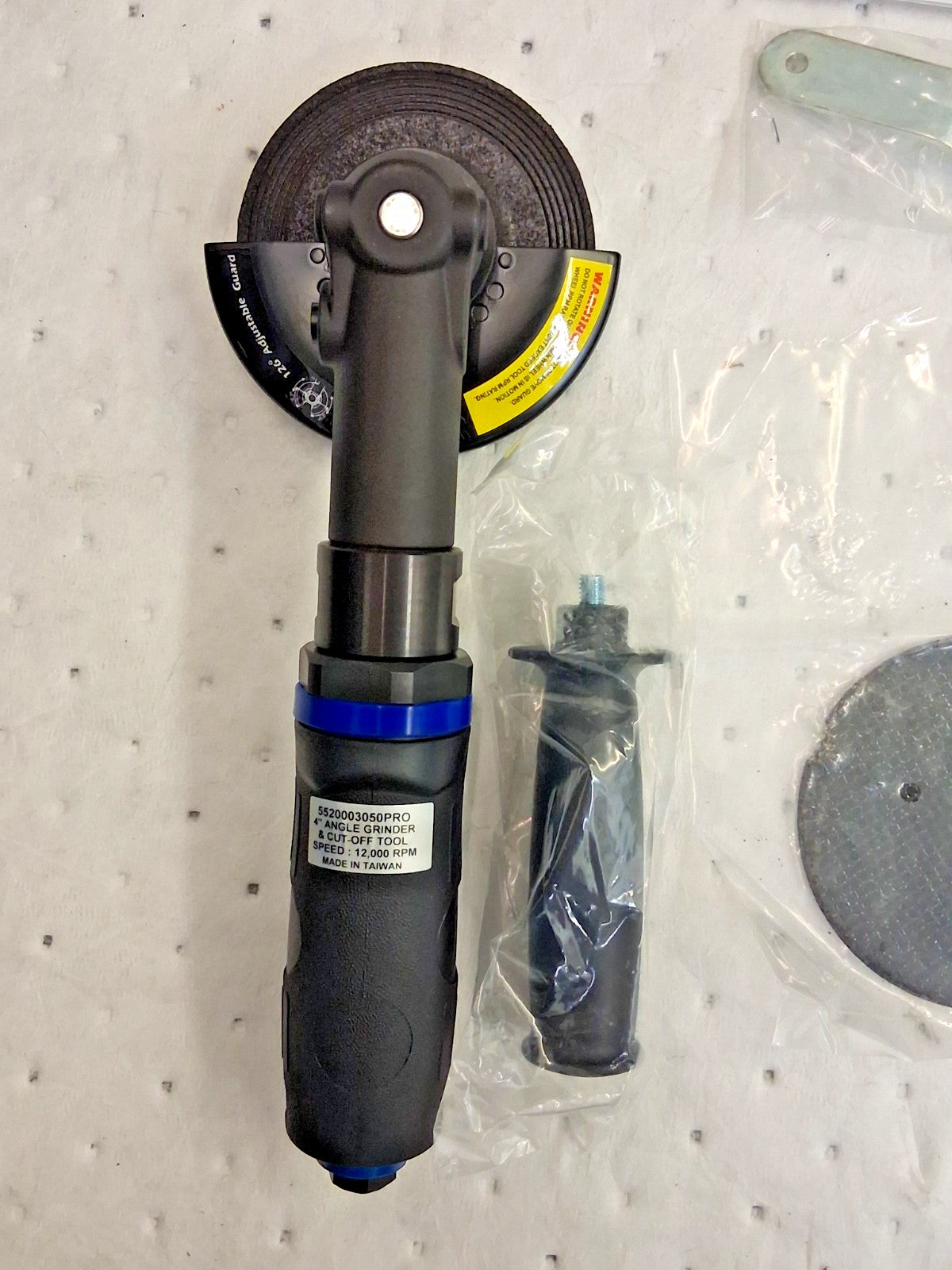 PRO-SOURCE Air Angle Grinder 4" Wheel Dia 12,000 RPM 5520003050PRO