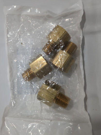 PARKER 4pk Industrial Pipe Adapter 3/8"FemaleThread MNPTFxFNPTF 11091-1