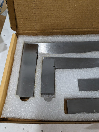 4 Pc Square Set, 2, 2-3/8, 3, 4" Length, 2, 3, 4, 6" Blade Length SS/2-3-4-6/ST