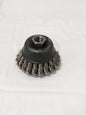 OSBORN Cup Brush 2-3/4" Dia, 0.02" Wire Dia, Stainless Steel, Knotted 0003346700