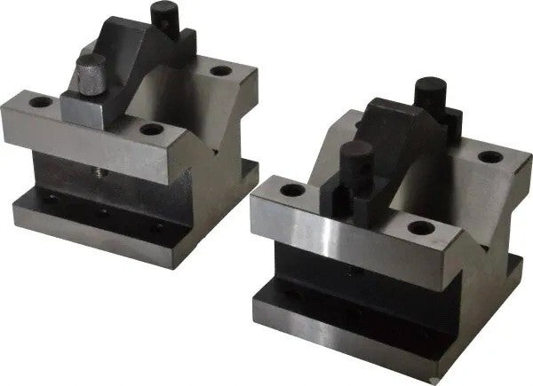 2-9/16 Max Capacity, 90° Angle, Hardened Steel V-Block