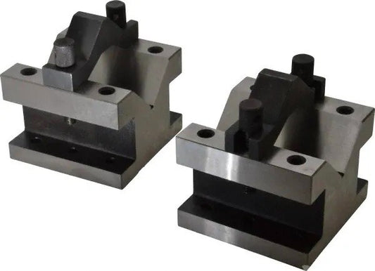 2-9/16 Max Capacity, 90° Angle, Hardened Steel V-Block