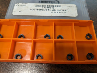 HERTEL Turning Insert 10pk: RCGT0602MOENAM HC125T, Carbide 1000727