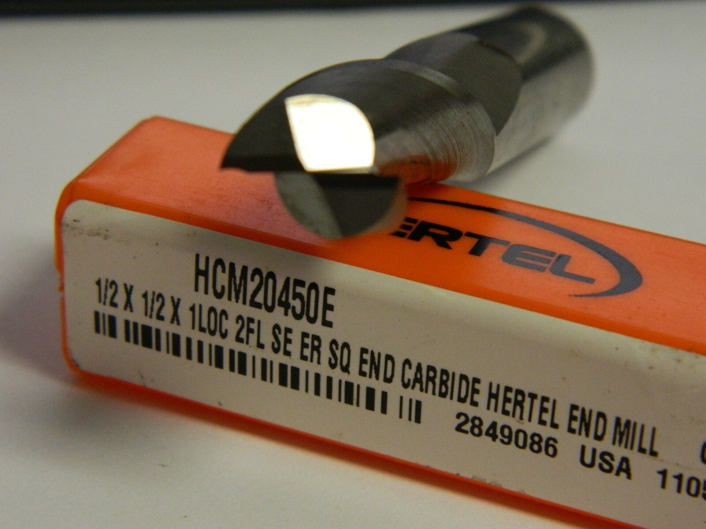 Hertel Single End Mill 3" x 1" x 3" 2FL Solid Carbide  HCM20450E