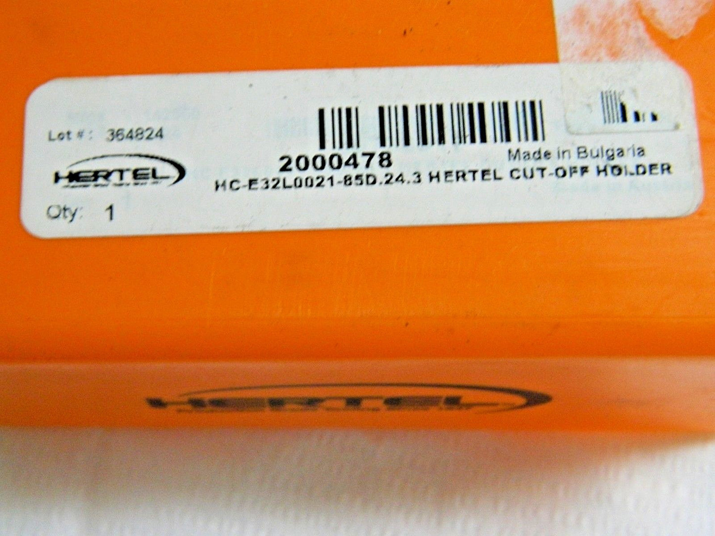 Hertel Indexable Cutoff Toolholder 1-1/4" x 1" HC-E32L0021-85D.24.3 2000478