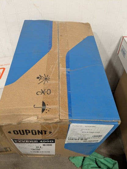(25) Dupont Disposable Coveralls: Abrasion Protection, Sz XL TD127SWBXL0025CM