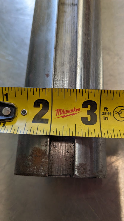 Round Linear Shafting 2.19" Dia 48" OAL Steel 1/2" Key 2.19K1045ST-3