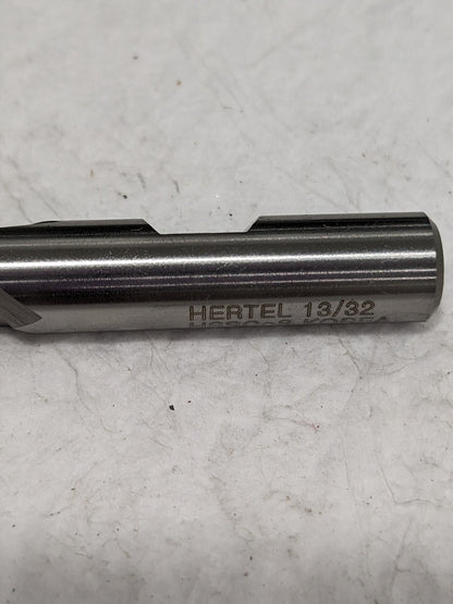 HERTEL Square End Mill: 13/32 Dia, 13/16 LOC, 2 Flute, Cobalt Qty 3 84510403