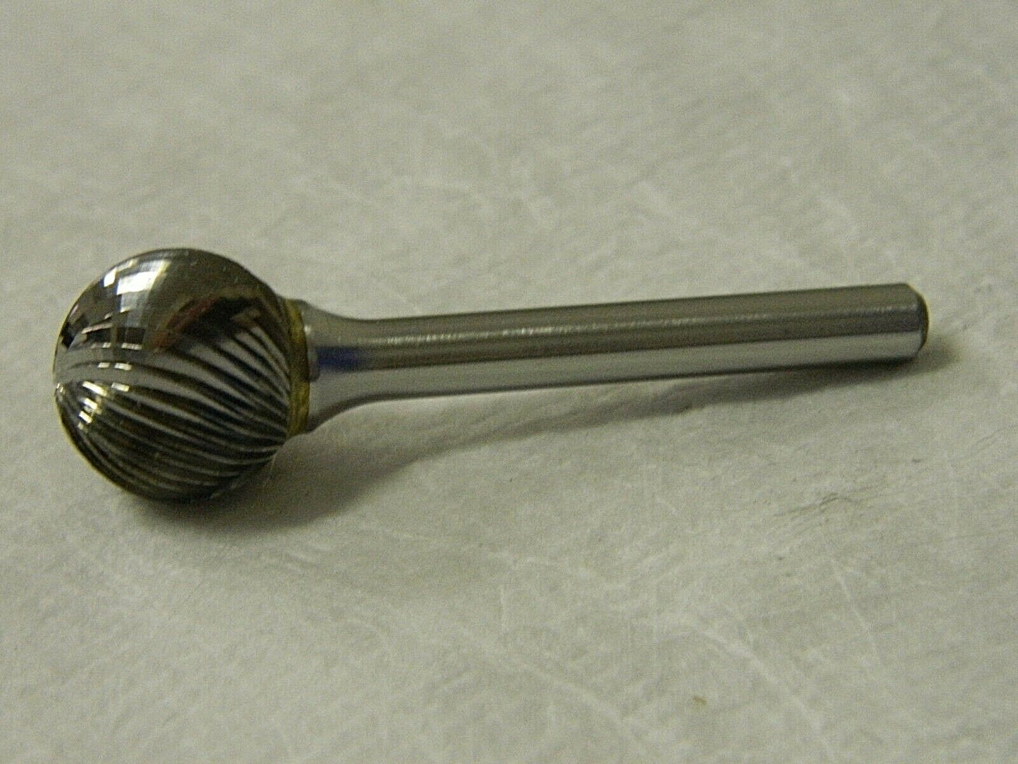 Interstate 3/4" Cut Diam 1/4" Shank Diam Carbide Single Cut Ball Burr  72907330