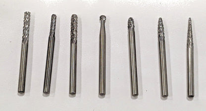 HERTEL 7pc BURR SET 18655084 INCOMPLETE SET