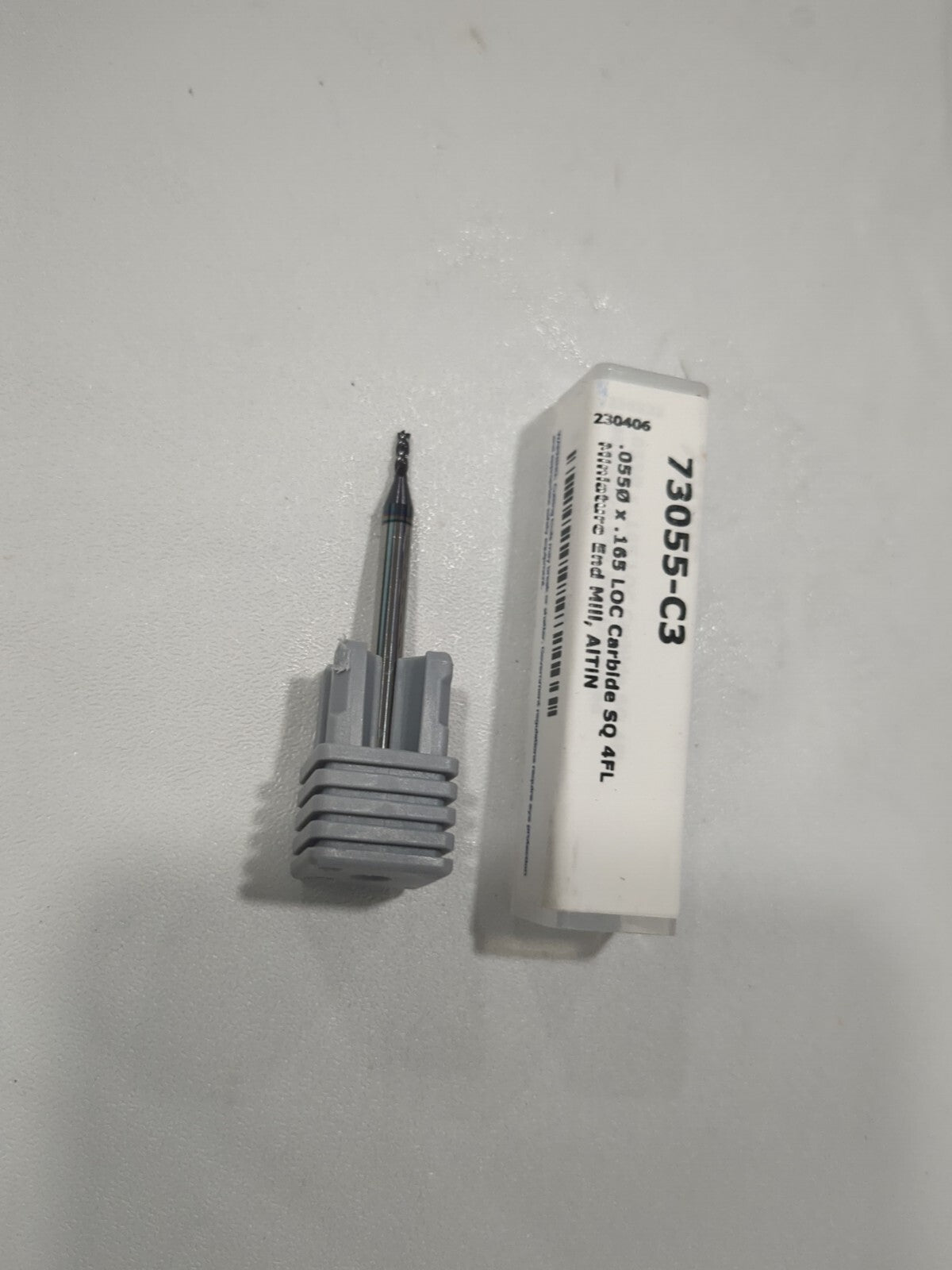 HARVEY TOOL Square End Mill: 1.40 mm Dia, 4 Fl Solid Carbide 73055-C3