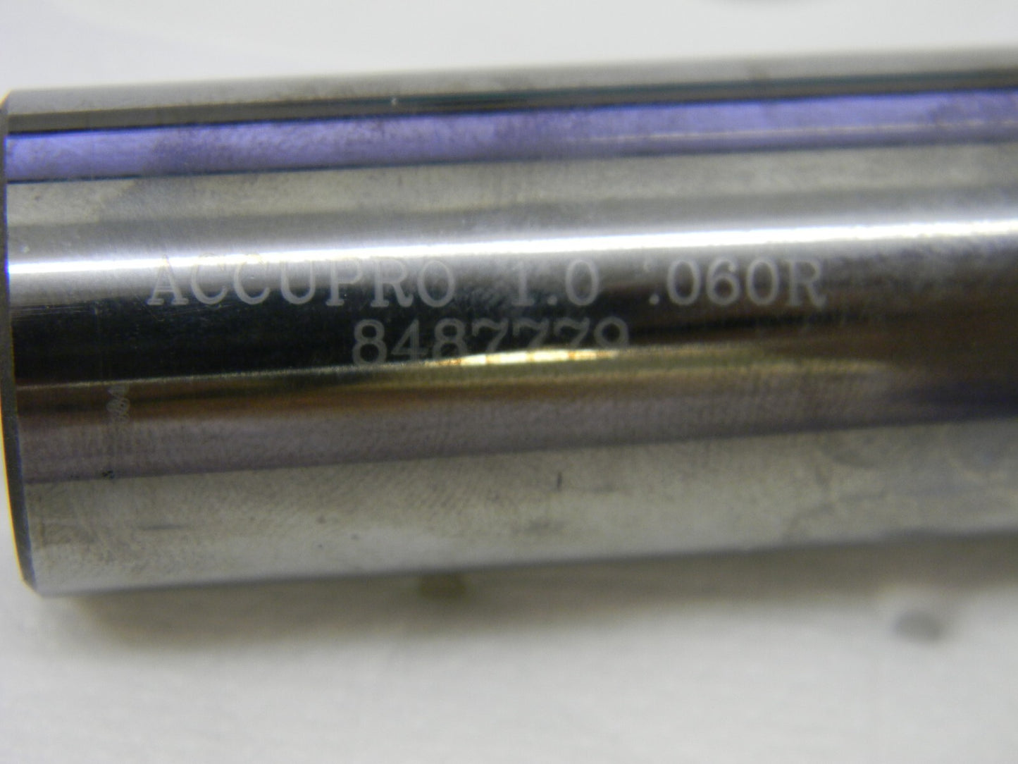 ACCUPRO 1 Diam 4 Flute Solid Carbide 0.06 Corner Radius End Mill 12183445