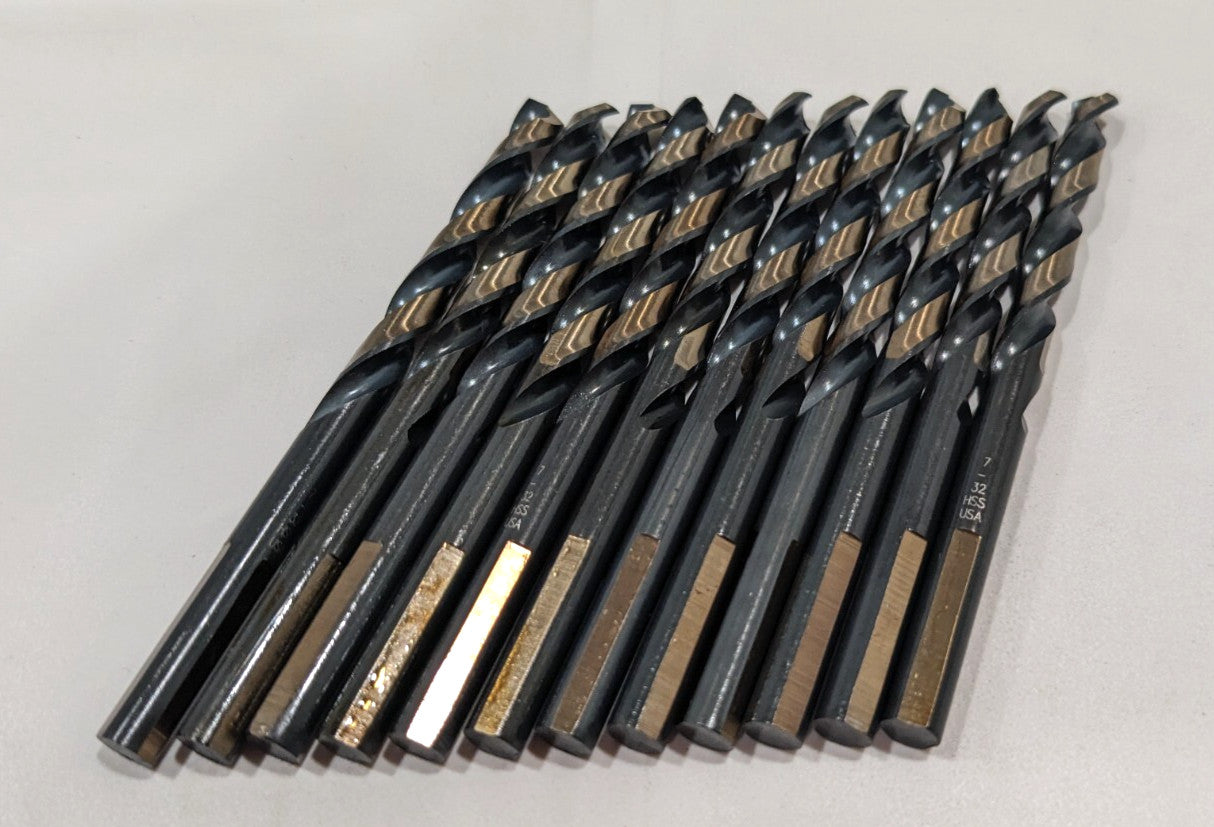 TRIUMPH TWIST DRILL   Drill Bit HSS 7/32" Dia 135 ° Point  033314  *12 PACK*
