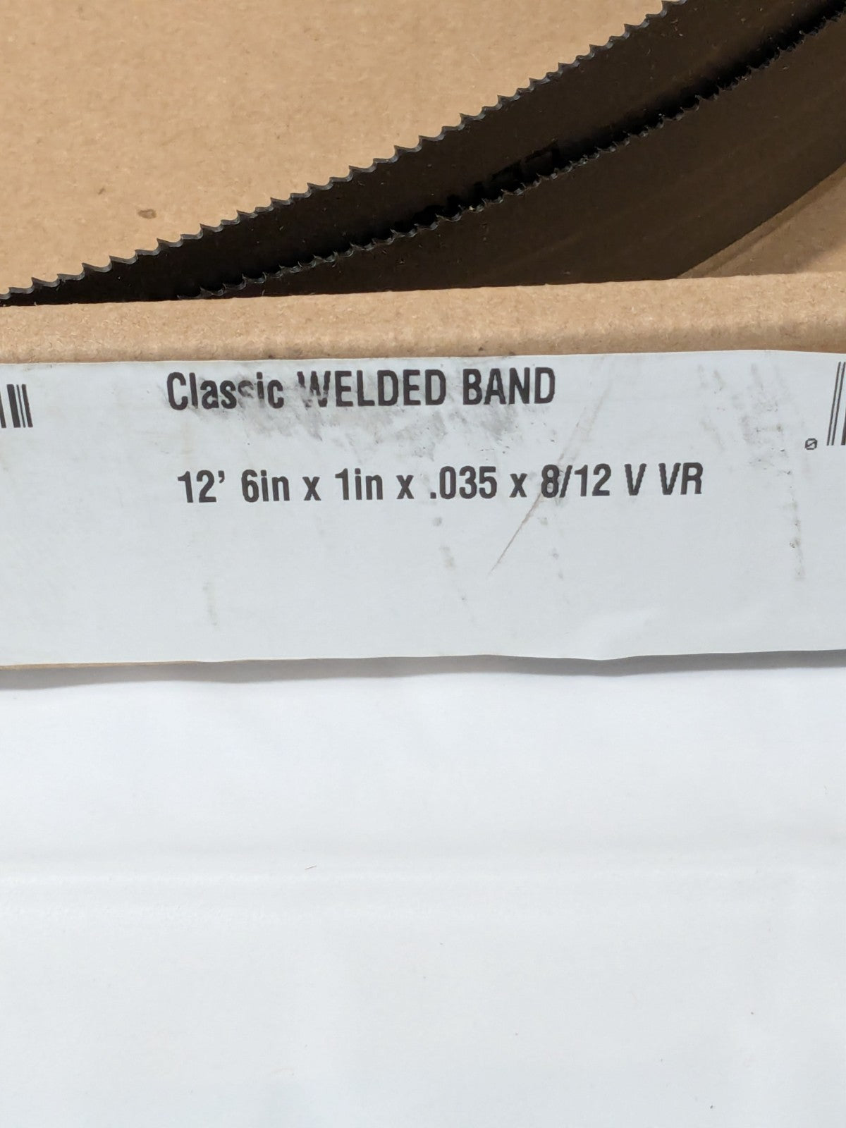 Lenox Welded Bandsaw Blade: 12' 6 Long x 1" Wide x 8 to 12 TPI 72095CL