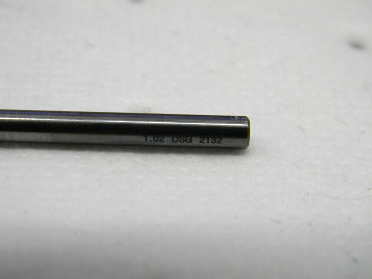 OSG Solid Carbide Micro Drill Bits QTY 5 0.0402" Dia 140 ° 3300102