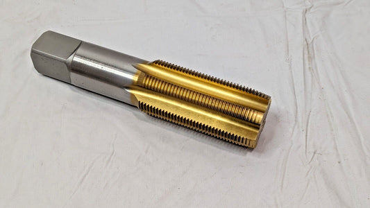 YG1 Straight Flute Plug Standard Hand Tap HSS TiN 1-1/2- 12 GH4 6FL T8316967