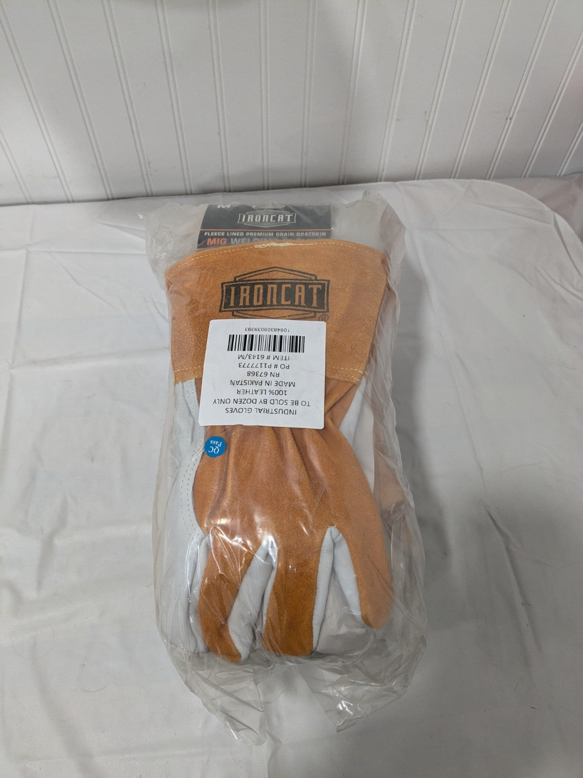 IRONCAT MIG Welding Gloves Fleece Lined Premium Goatskin Sz M 12 Pairs 6143/M