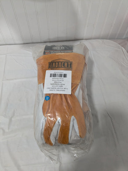IRONCAT MIG Welding Gloves Fleece Lined Premium Goatskin Sz M 12 Pairs 6143/M