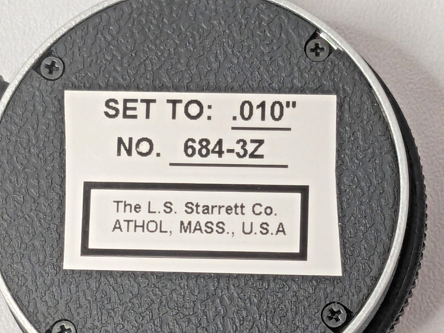 Starrett Internal Chamfer Gage 0 to 1" 90 to 127 Degree 3-Blade Plunger 684-3Z